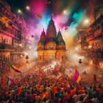 Colorful Ekadashi Celebration at Kashi Vishwanath Temple