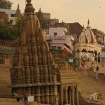 The ghats in Varanasi