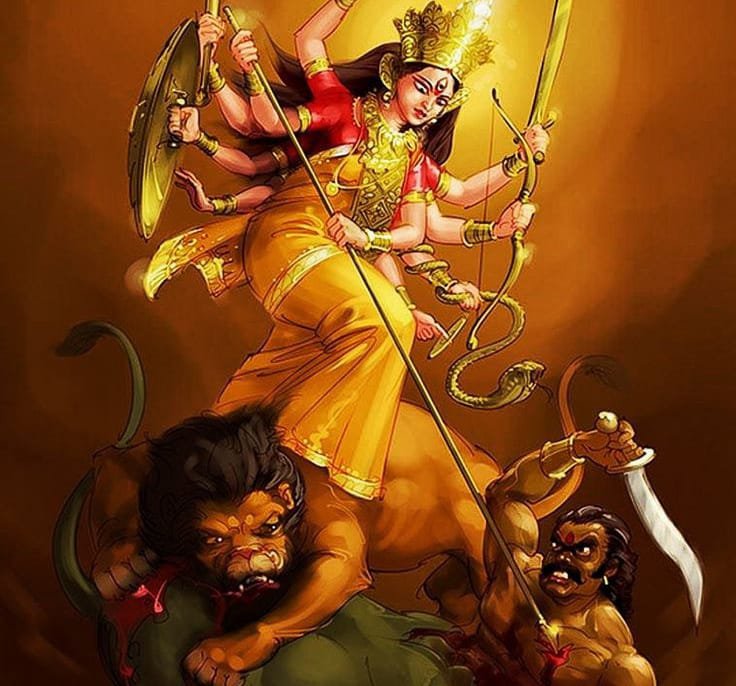 Goddess Durga’s Battle with Mahishasura